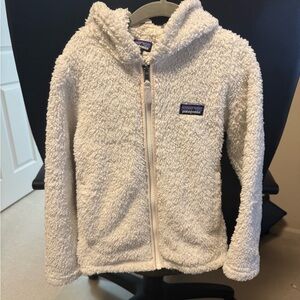 Patagonia Cream Fleece Zip-Up Hoodie